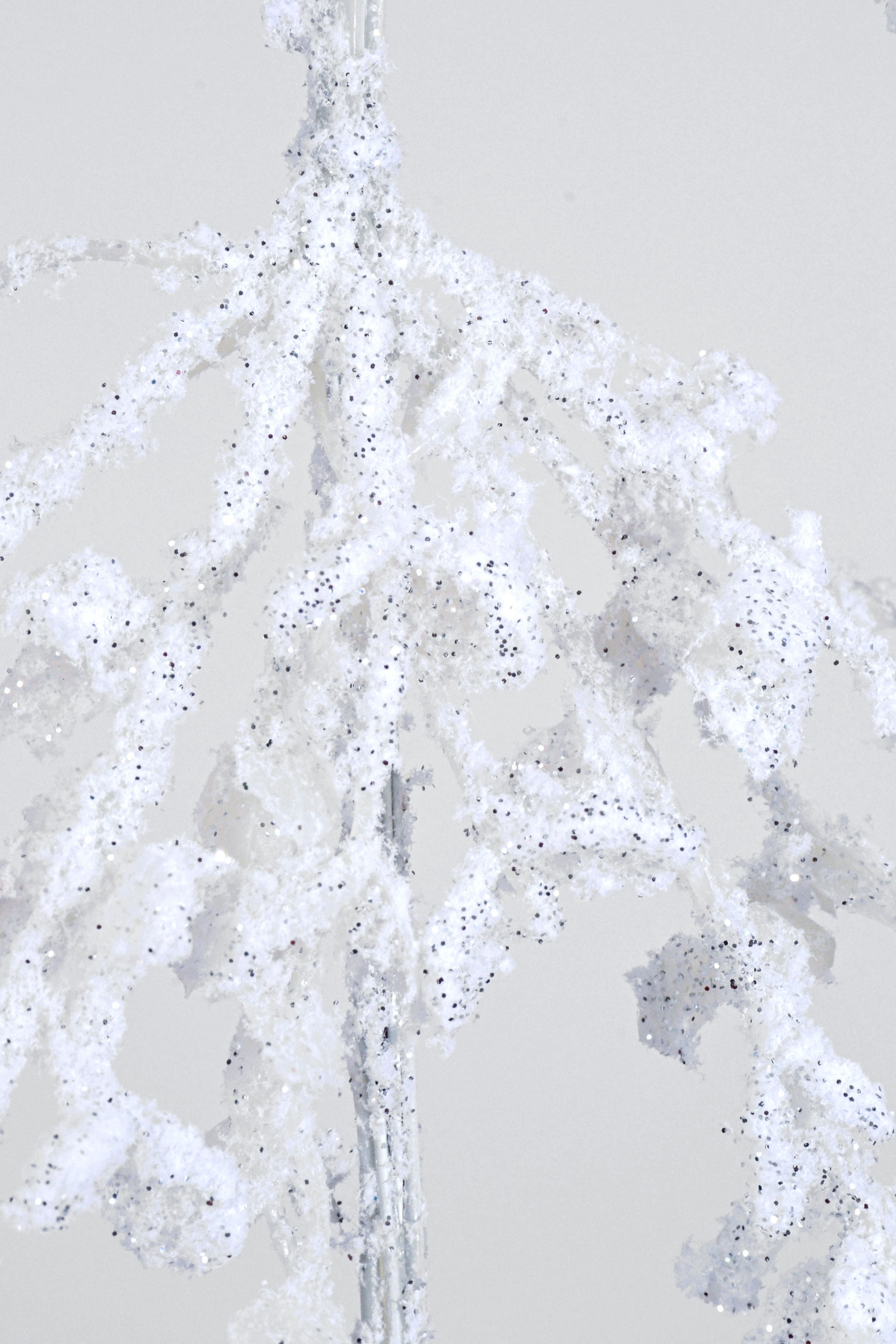 61" Frosted Cedar Garland White