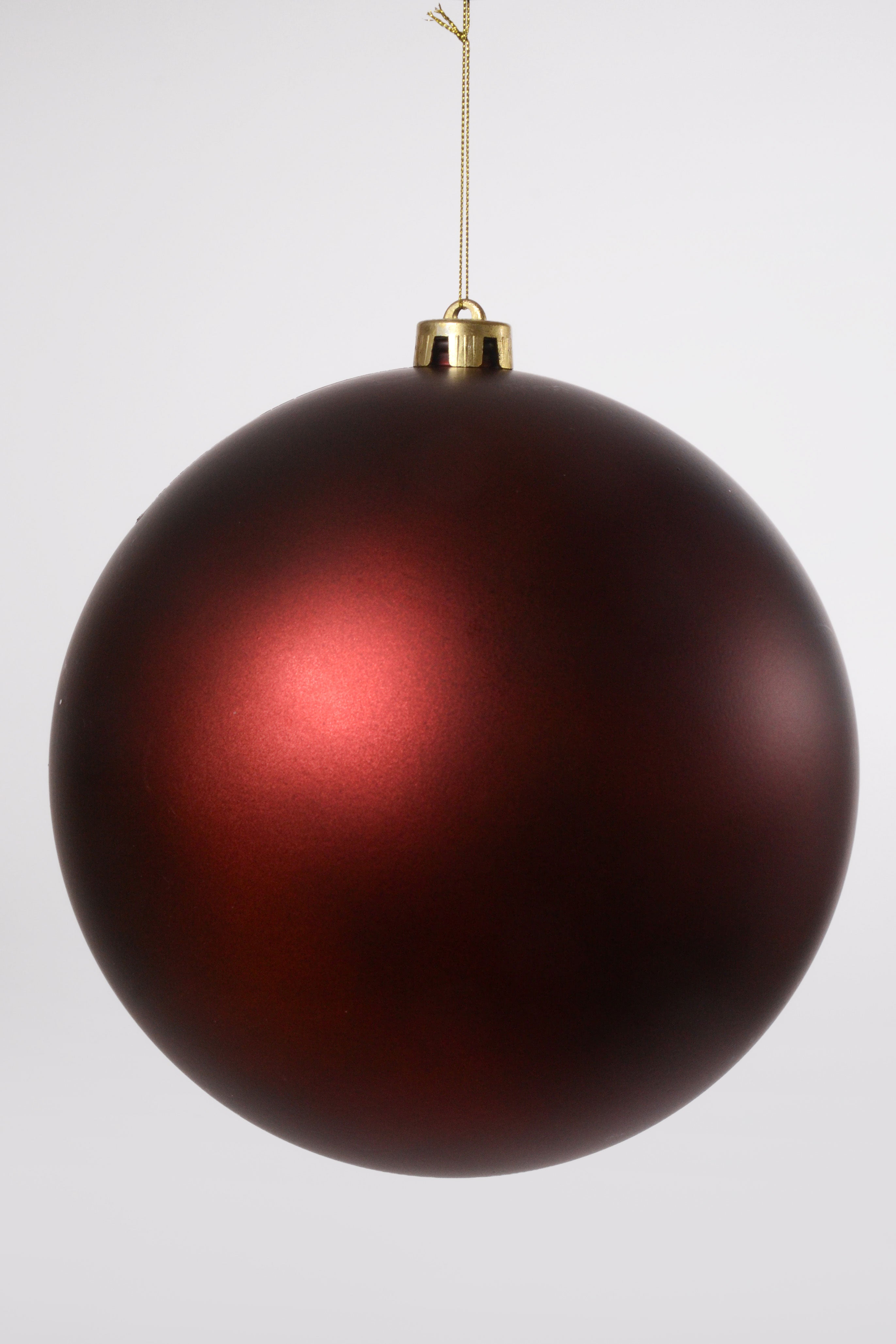 200mm Matt Plastic Ball Burgundy