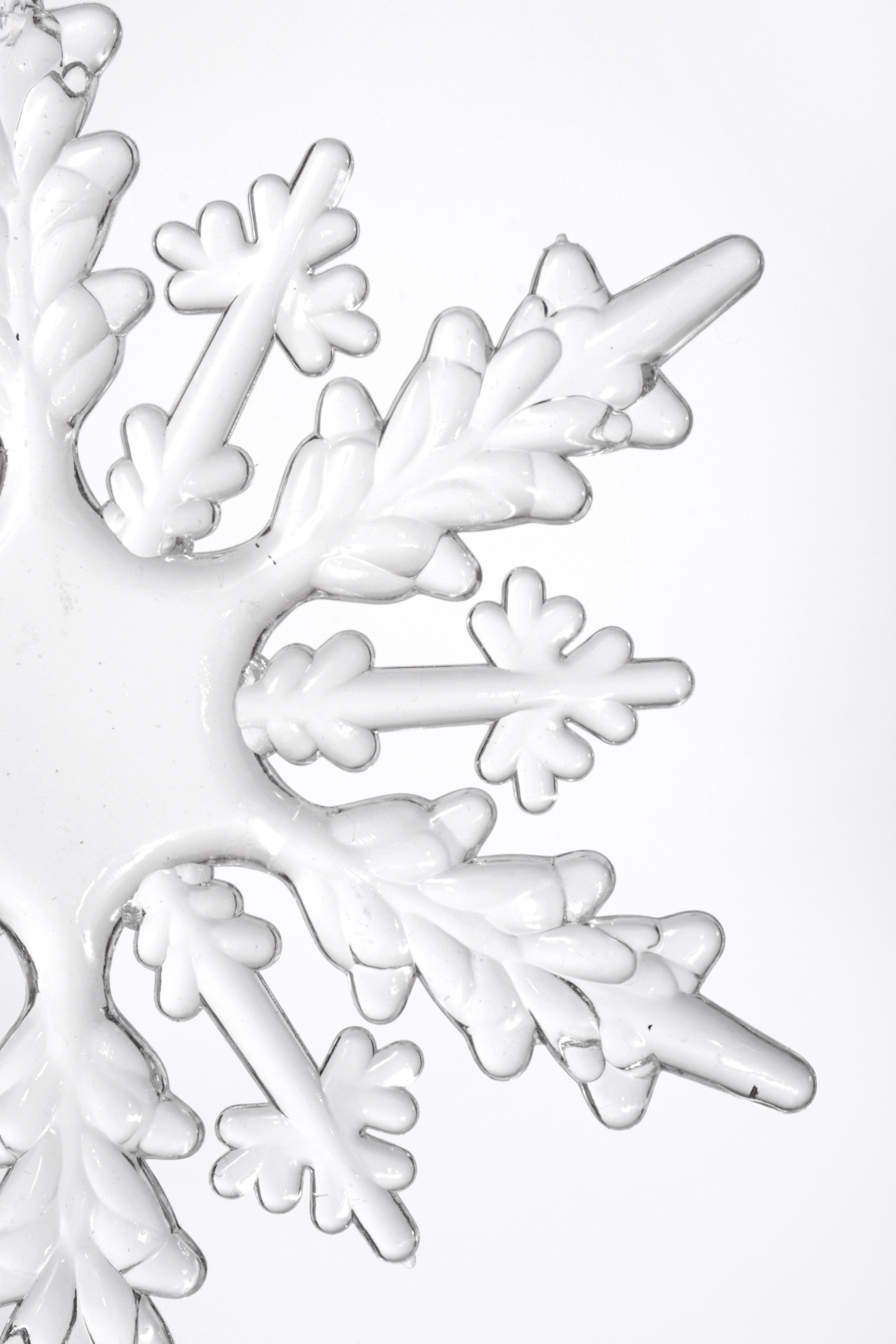 6.3" Snowflake Clear