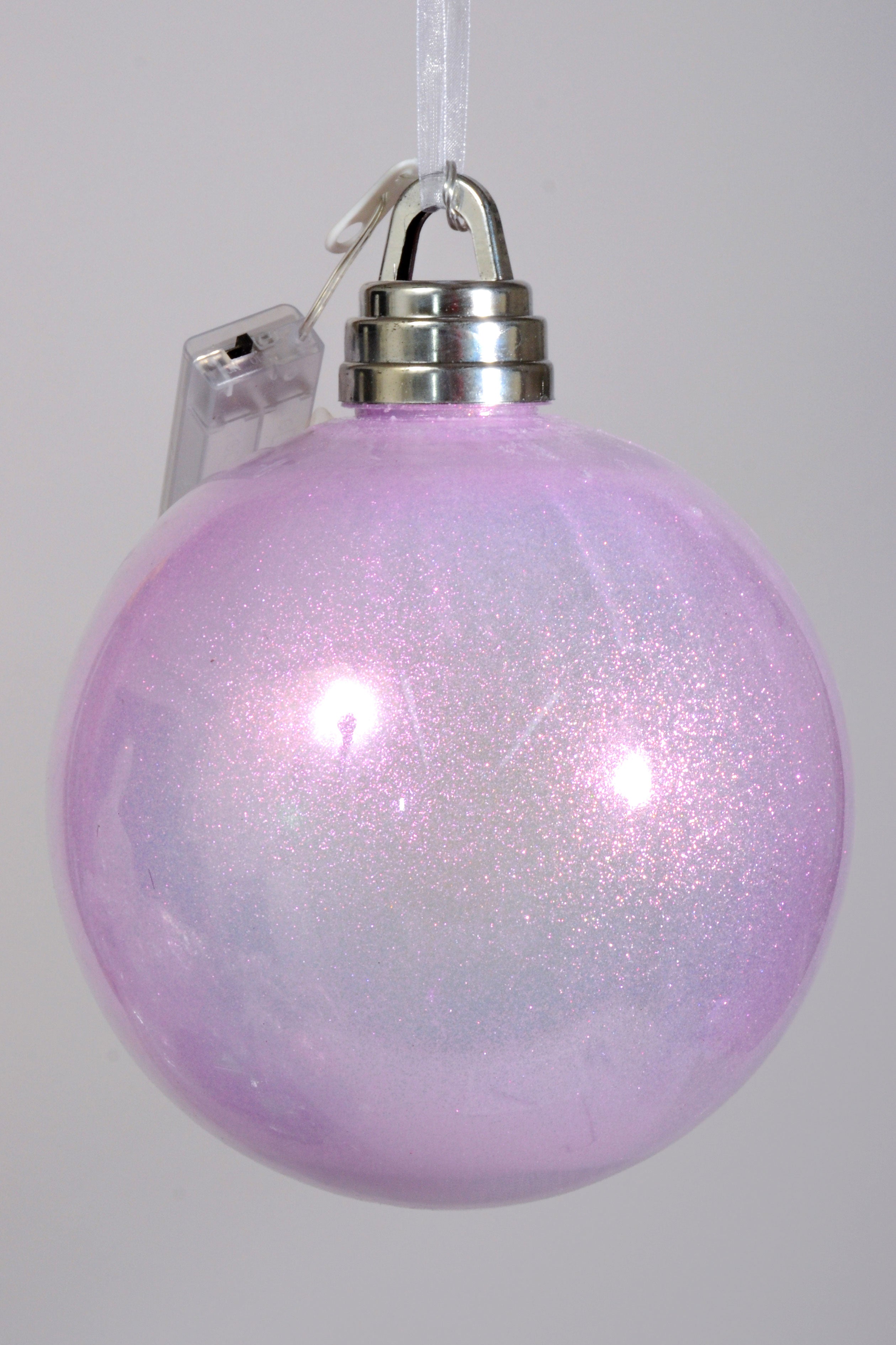 200mm Glitter Ball With Light Purple