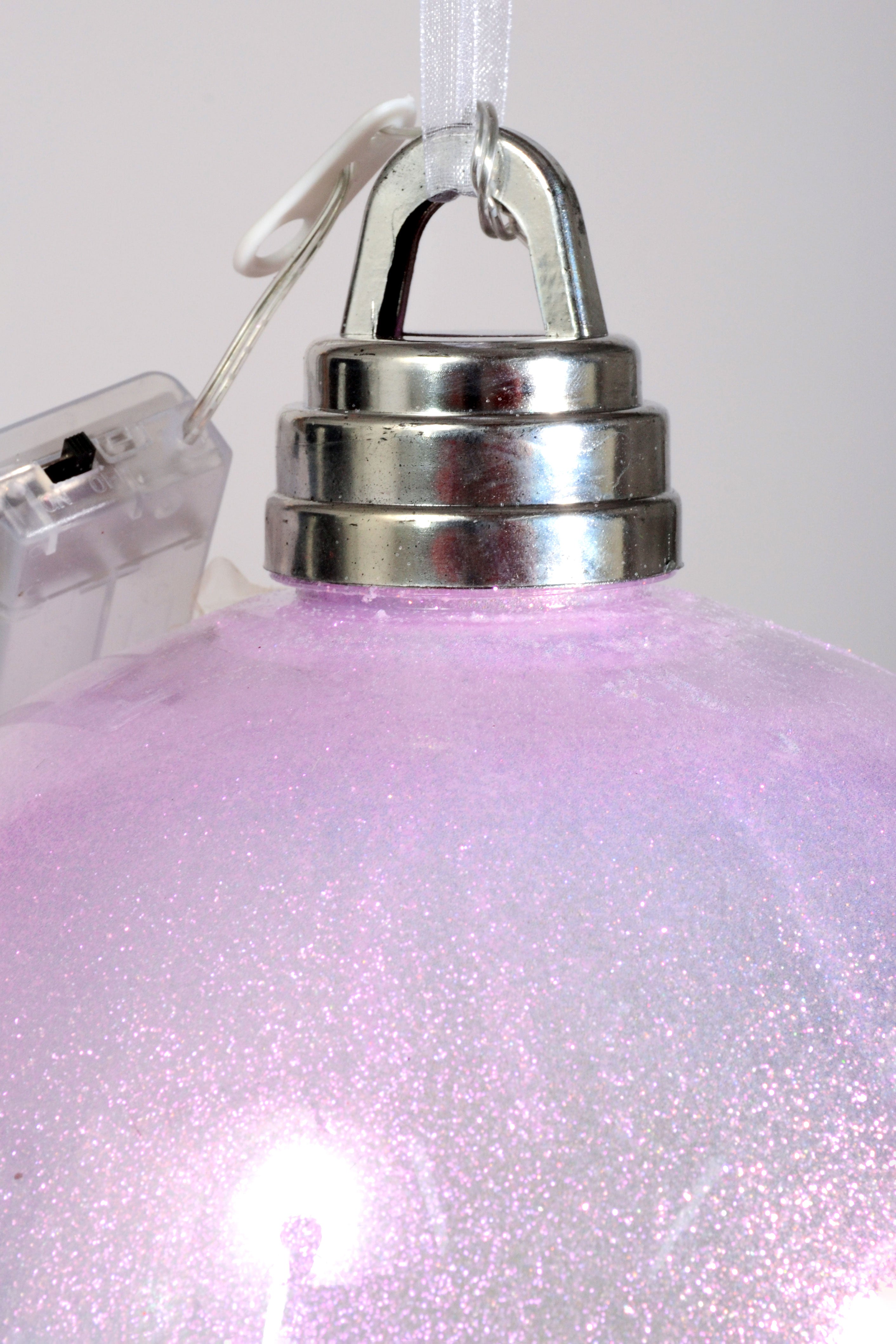 200mm Glitter Ball With Light Purple