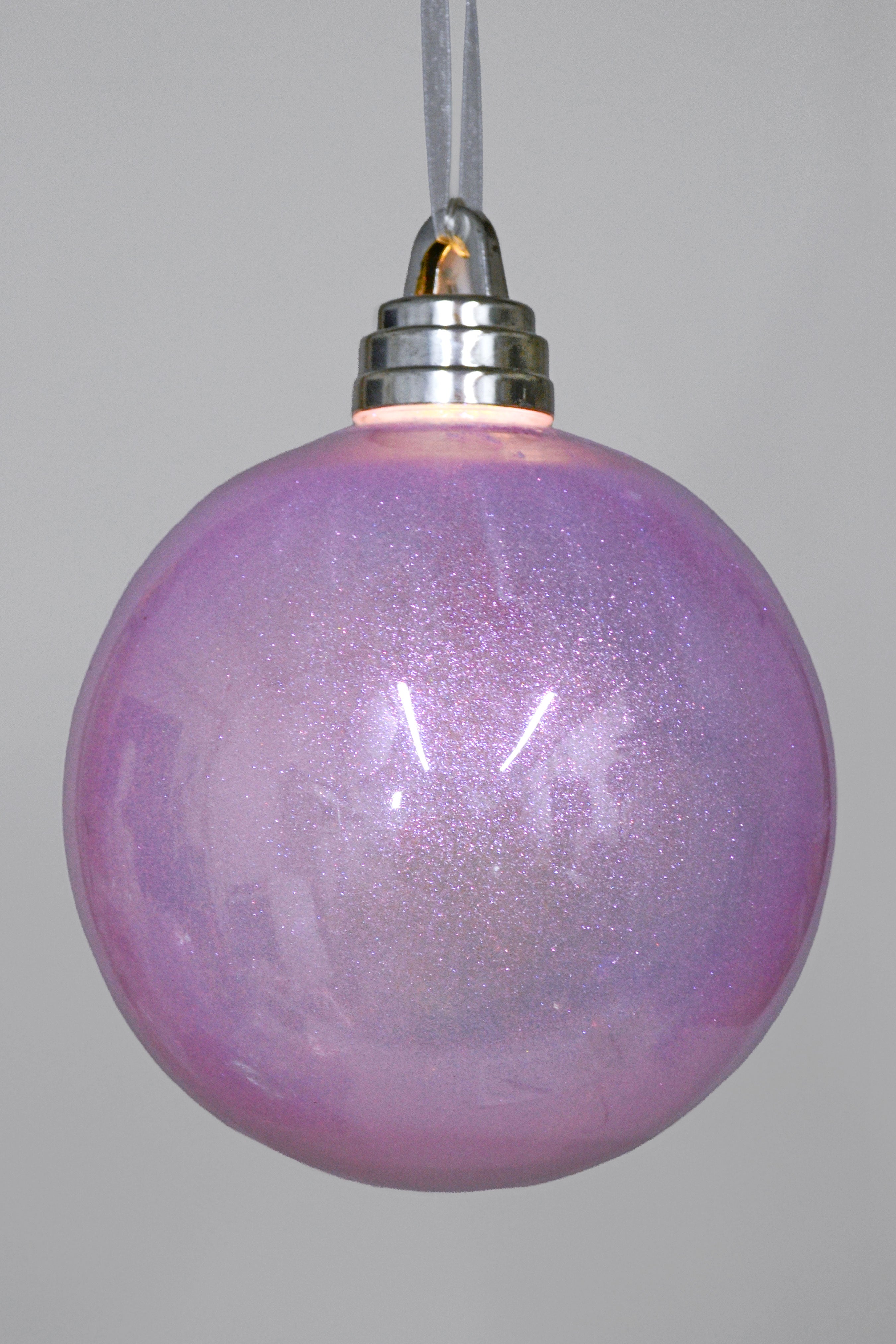 200mm Glitter Ball With Light Purple
