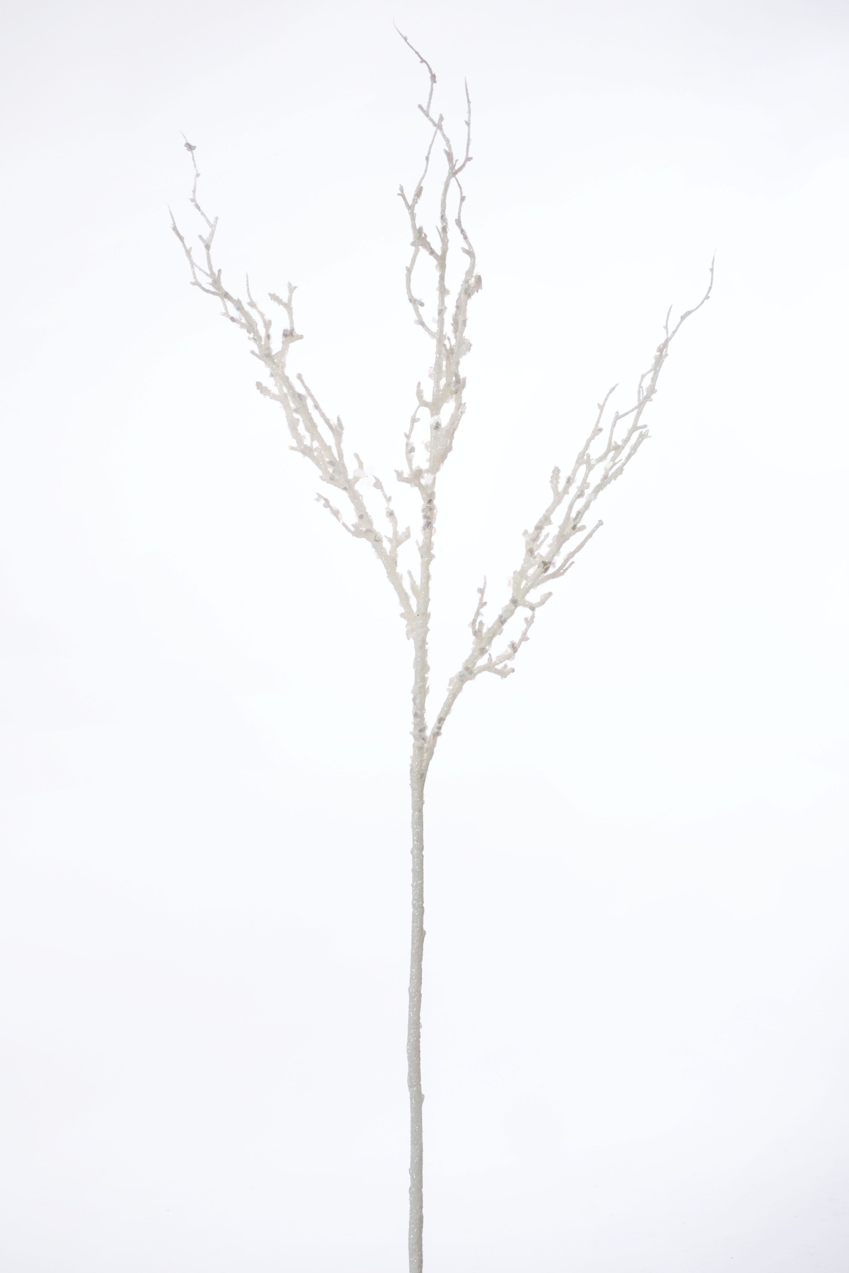 36" Branch With Sequin White