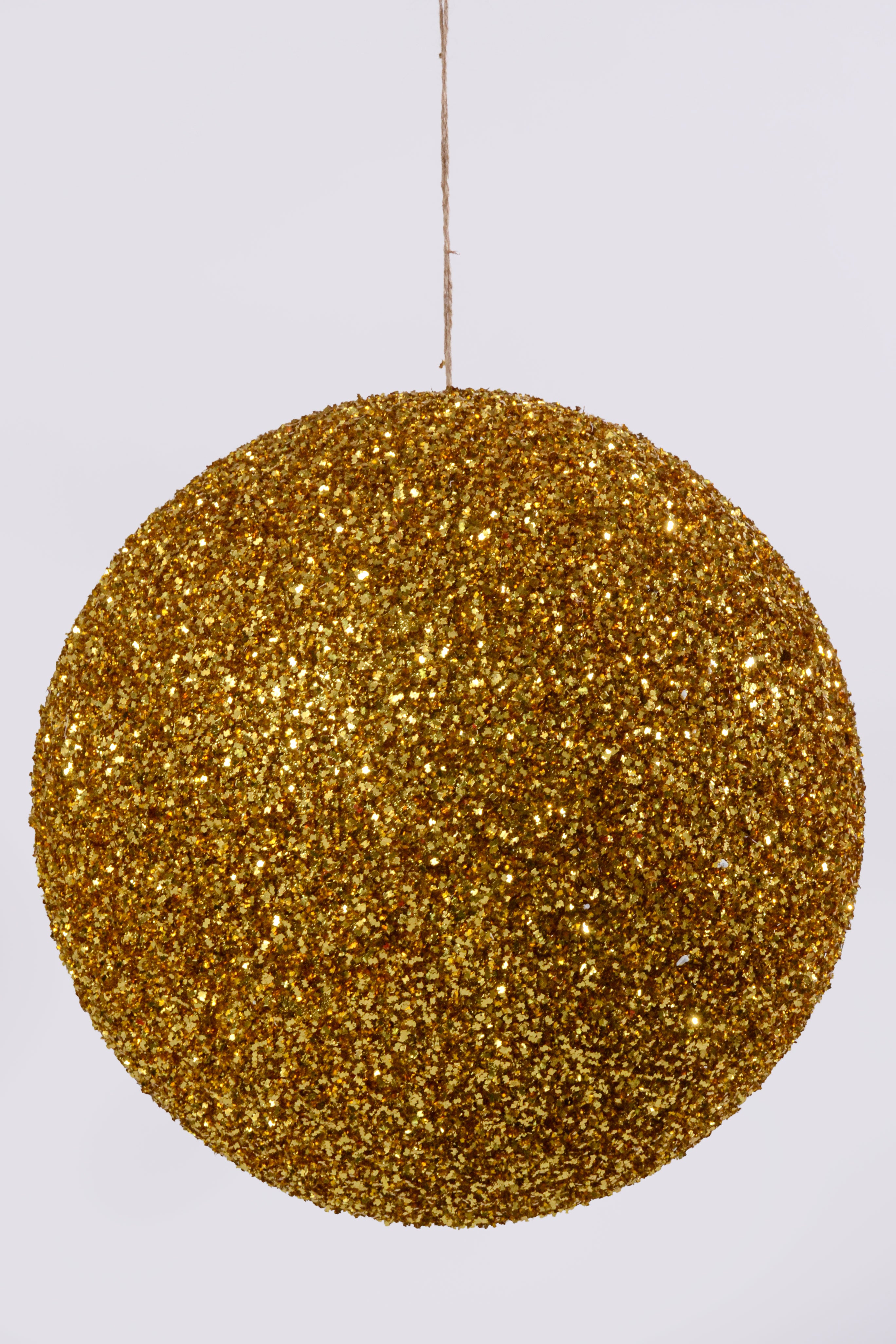 300MM Ball Ornament With Sequin Gold