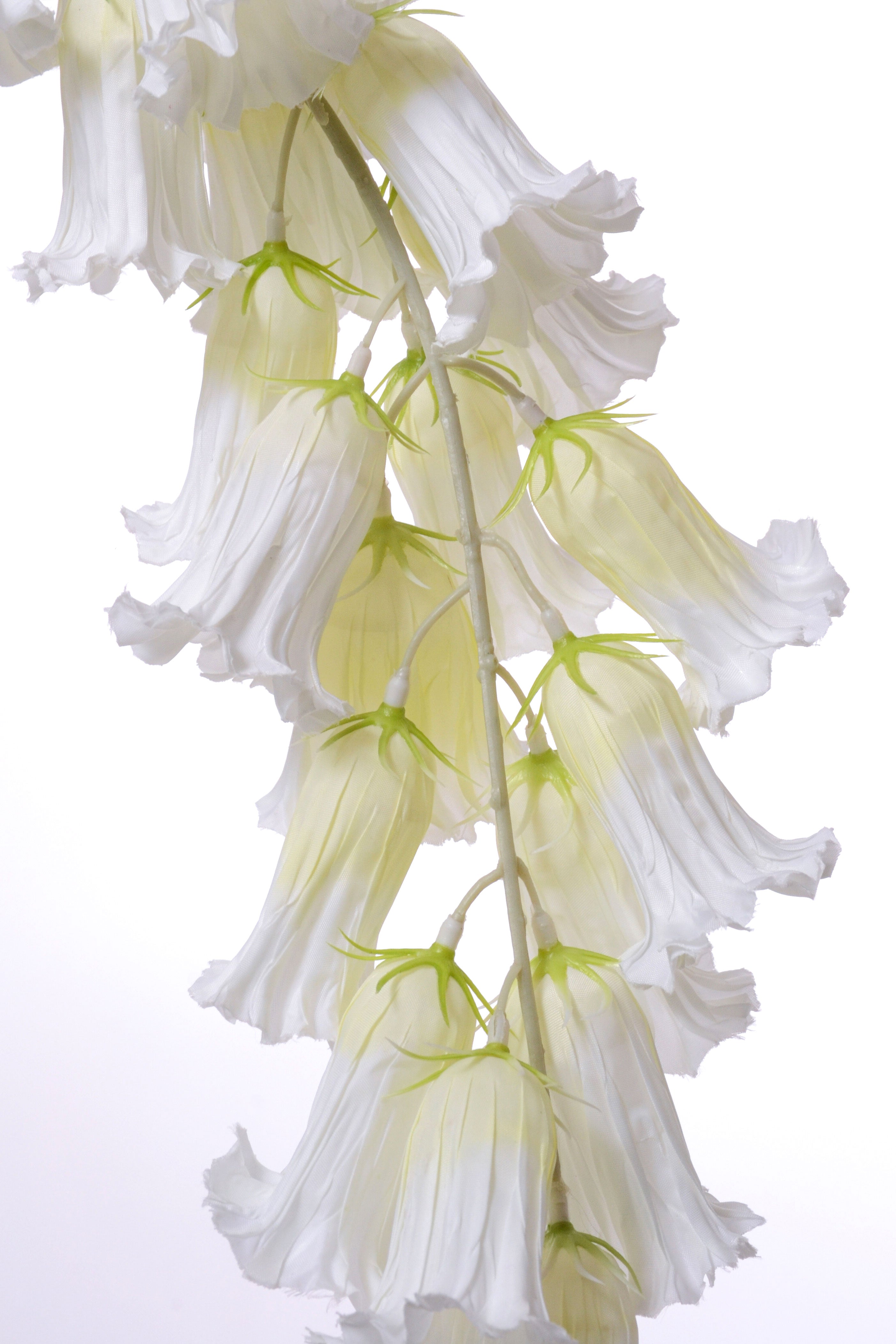 47" Artificial Hanging Bell Flower Spray White
