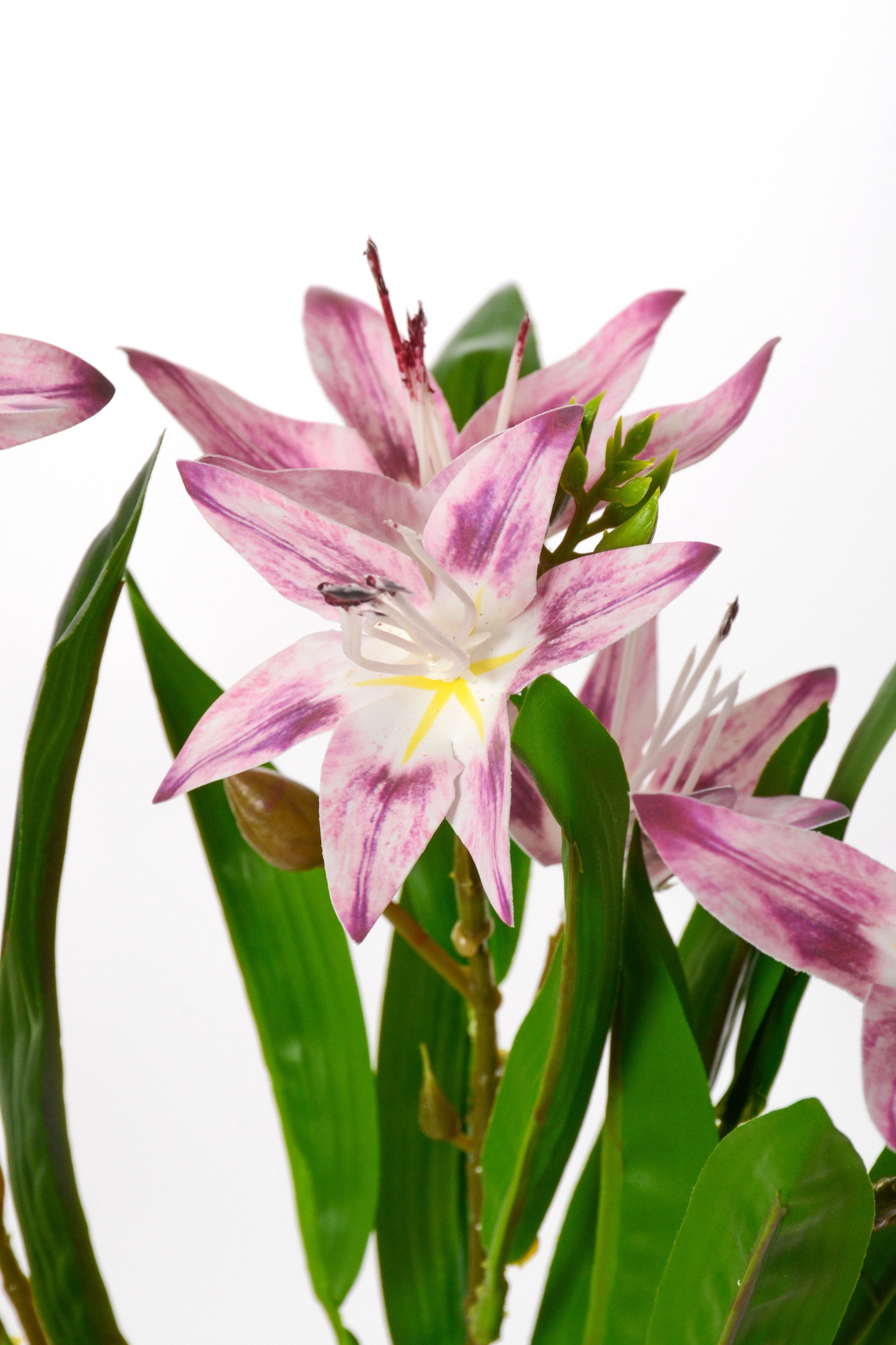 18" Artificial Cymbidium Orchid Bush Lavender