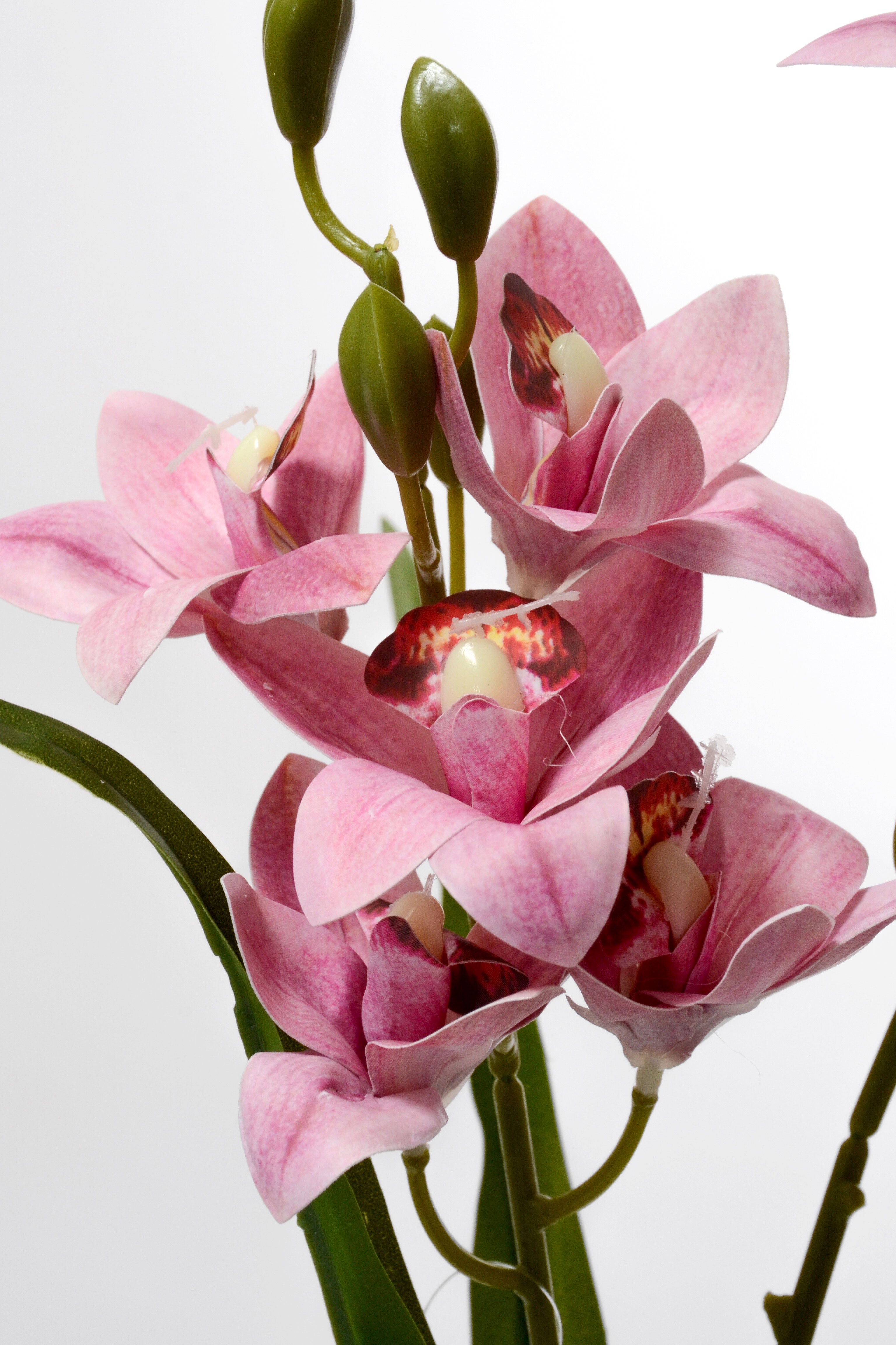 19" Artificial Mini Cymbidium Bush Orchid