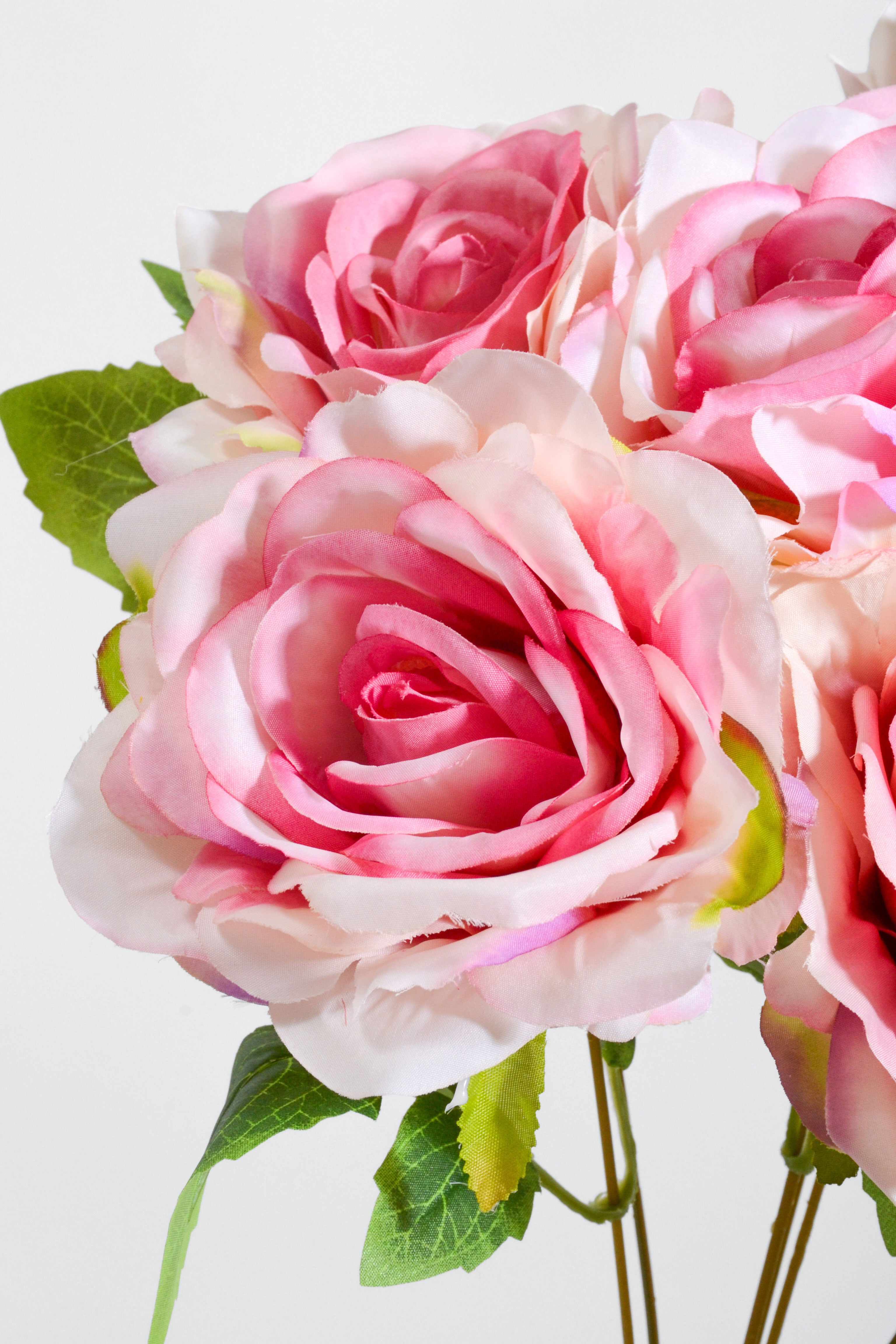 17.5" Silk Rose Bush Fuschia