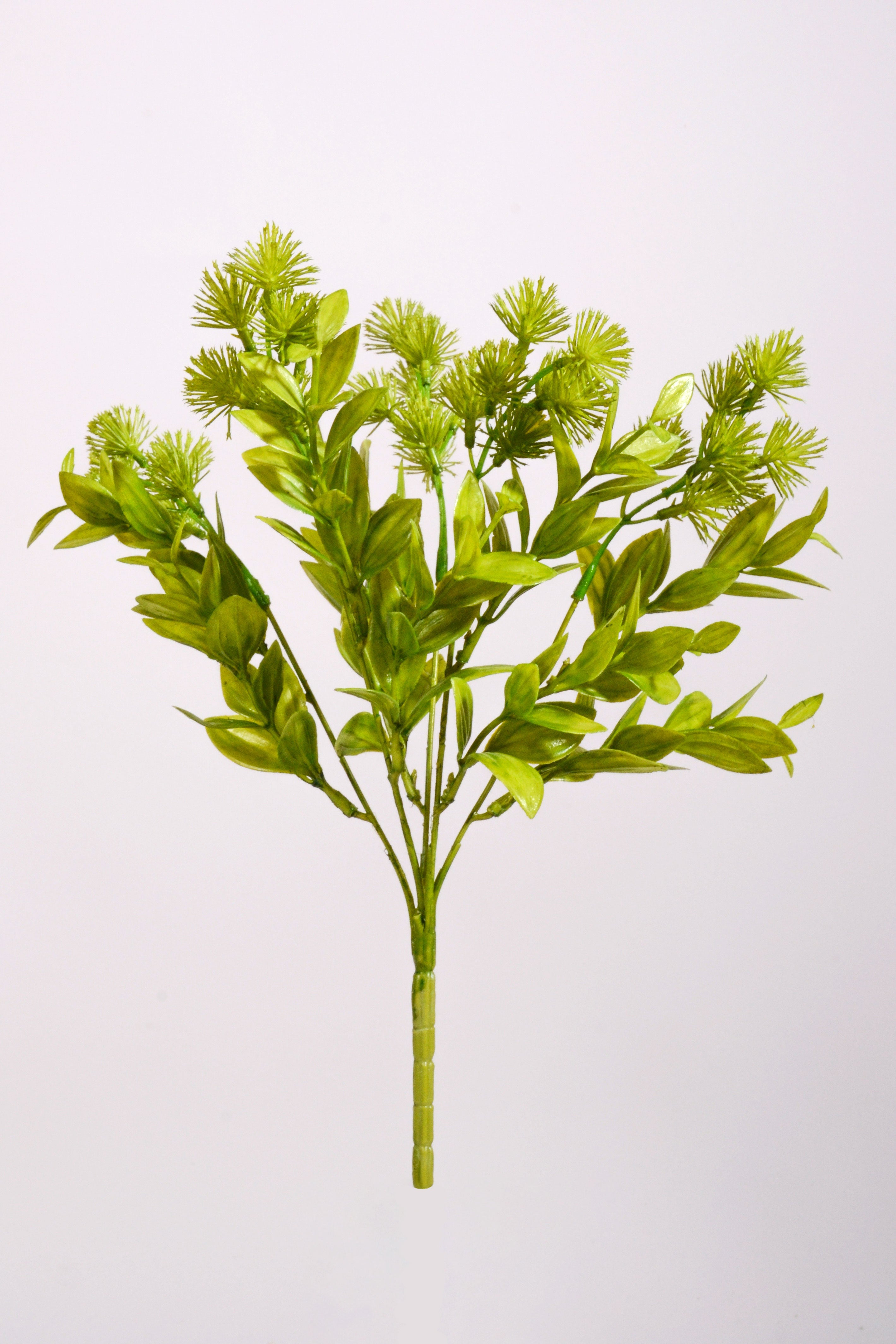 14" Artificial Alliums Bush Green