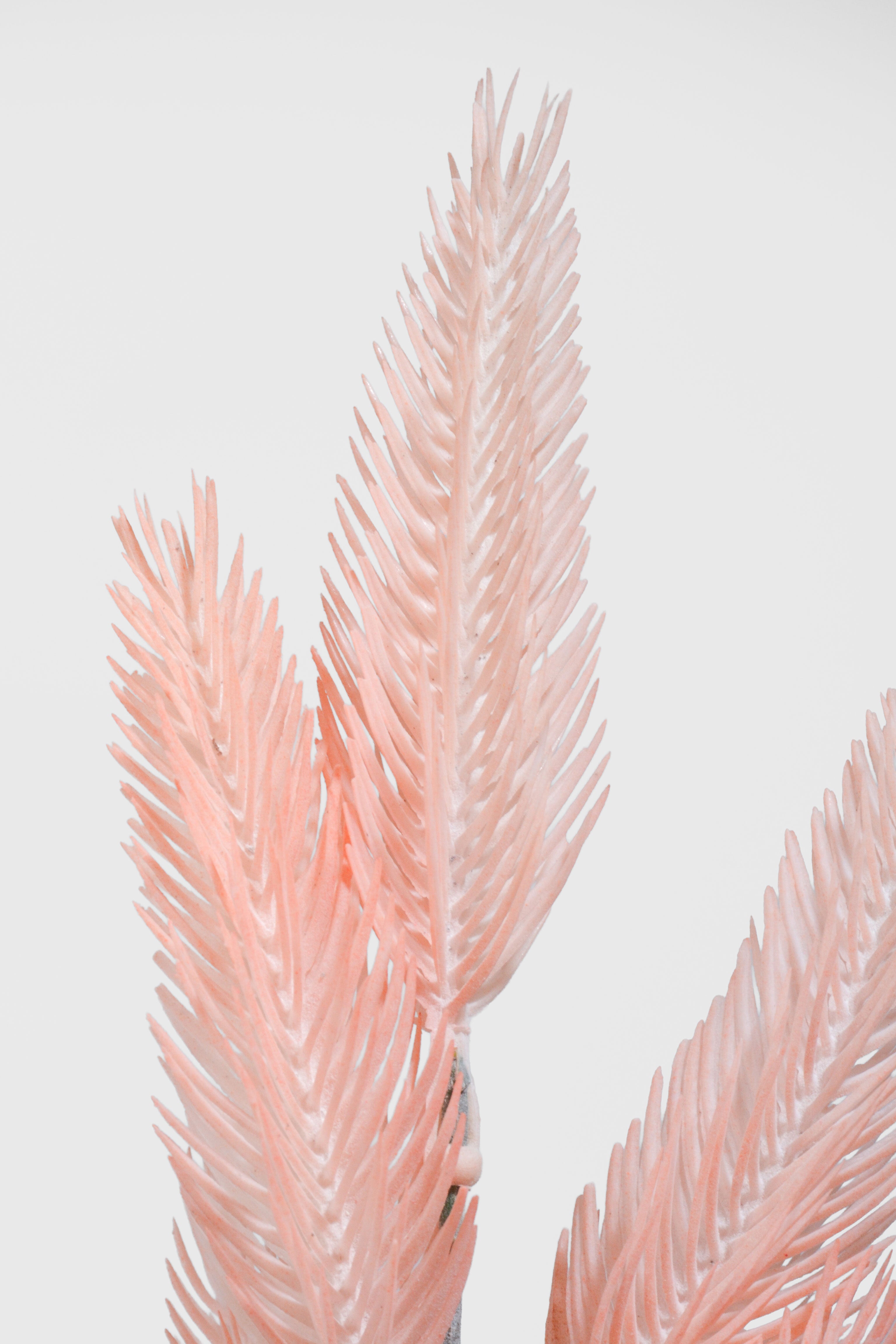 14" Artificial Foxtail Grass Bush Pink