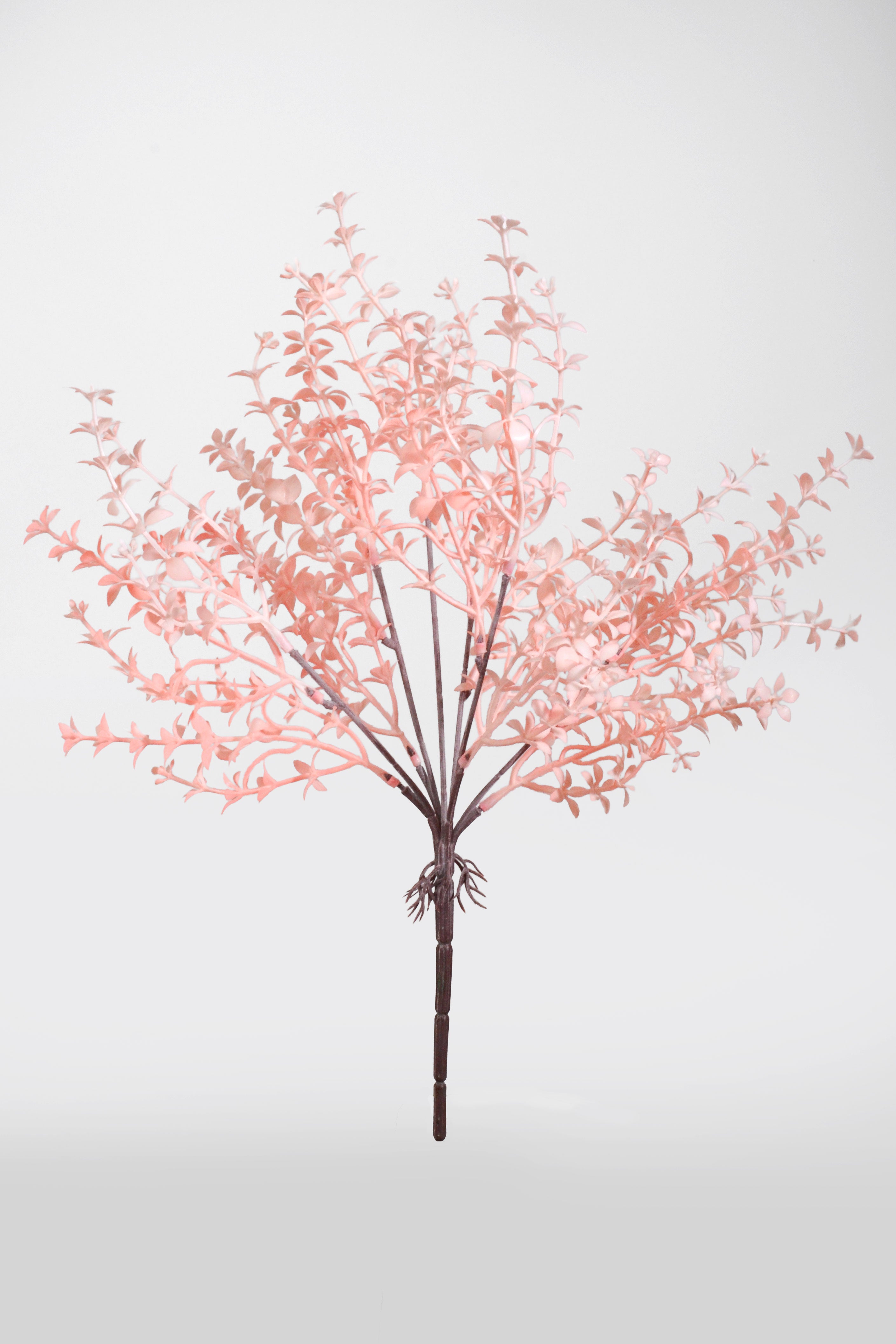 15" Artificial Eucalyptus Bush Pink