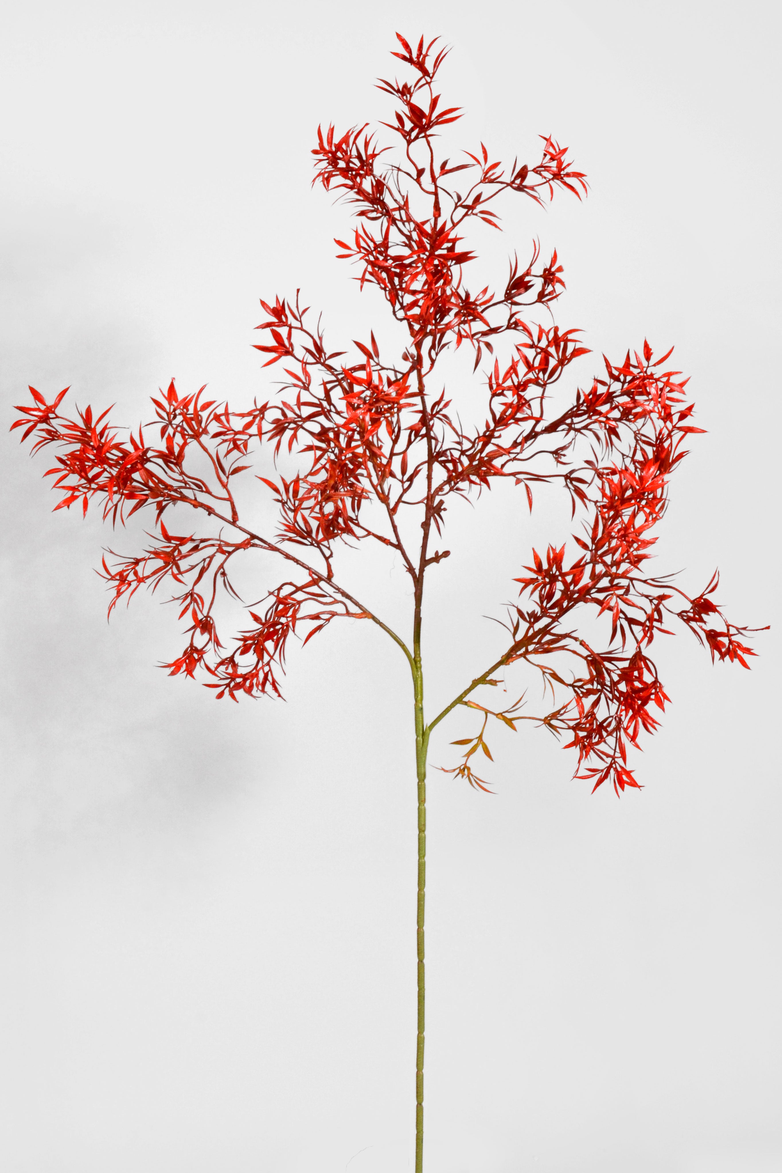 39.5" Artificial Ambrosia Leaf Spray Red