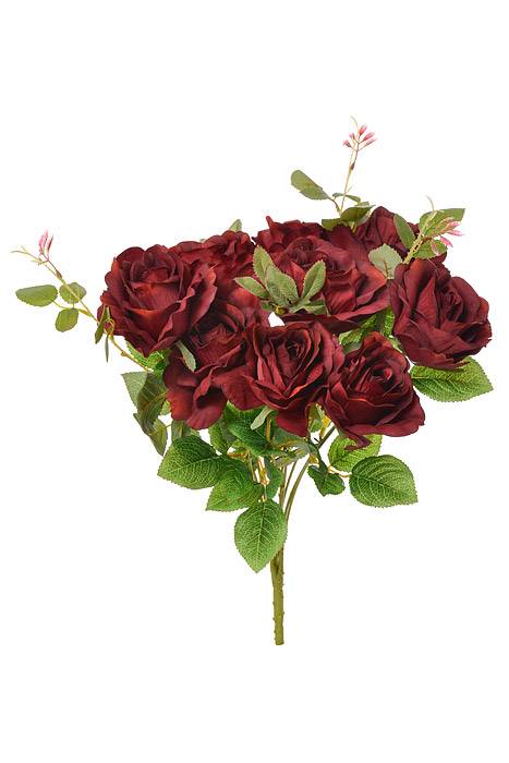 21" Rose Bush Burgundy