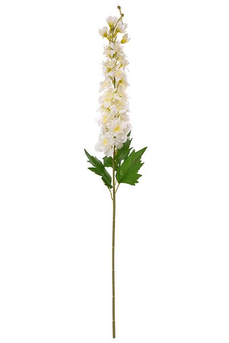 35" Silk Delphinium Spray White