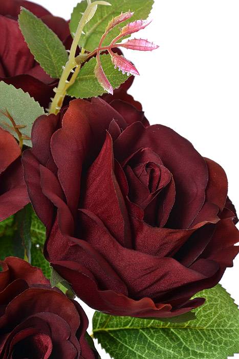 21" Rose Bush Burgundy