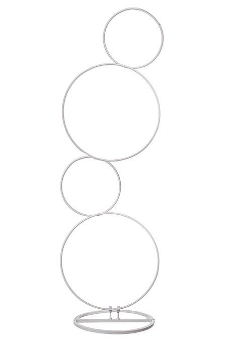 5ft Metal Flower Stand White