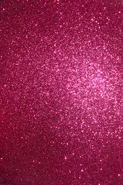 140Mm Glitter Ball Ornament Hot Pink Pkg/2