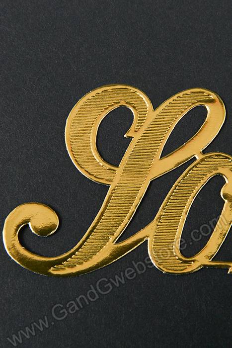 1.5" Large Paper "son" Gold Pkg/10