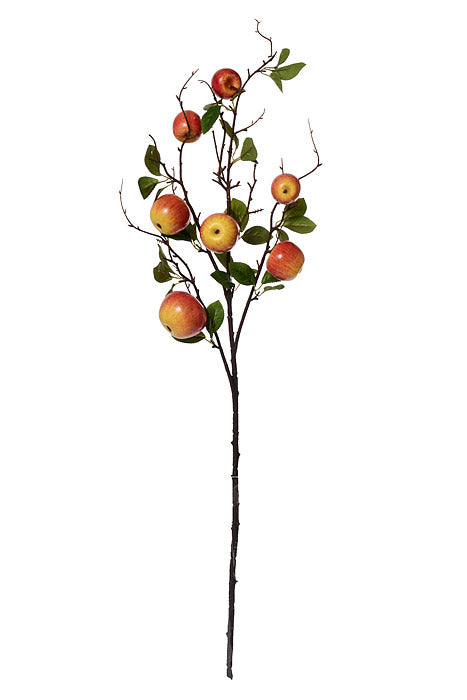 36" Apple Spray w/Leave Red/Yellow