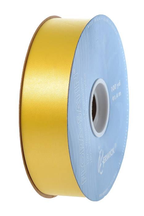 1-7/16 X 100yds Flora-satin Yellow