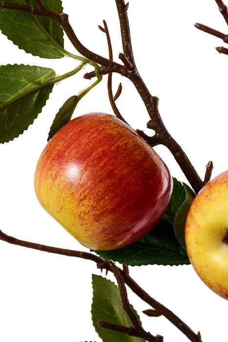 36" Apple Spray w/Leave Red/Yellow