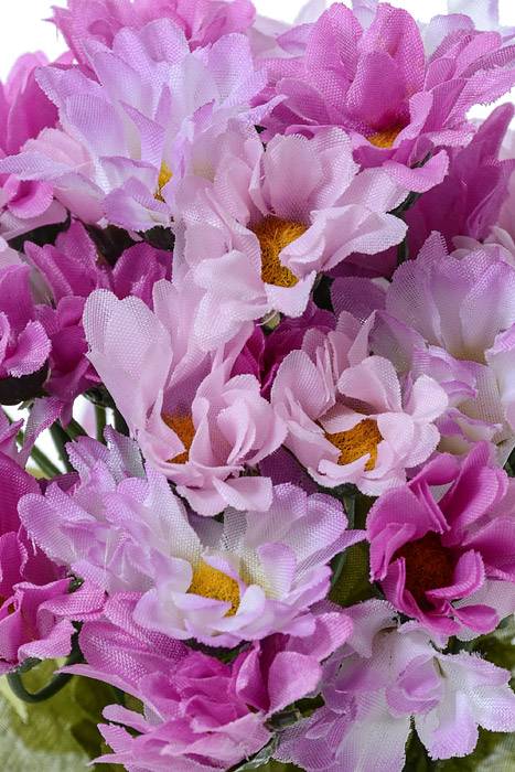 8" Mini Silk Daisy Bush Lavender/orchid