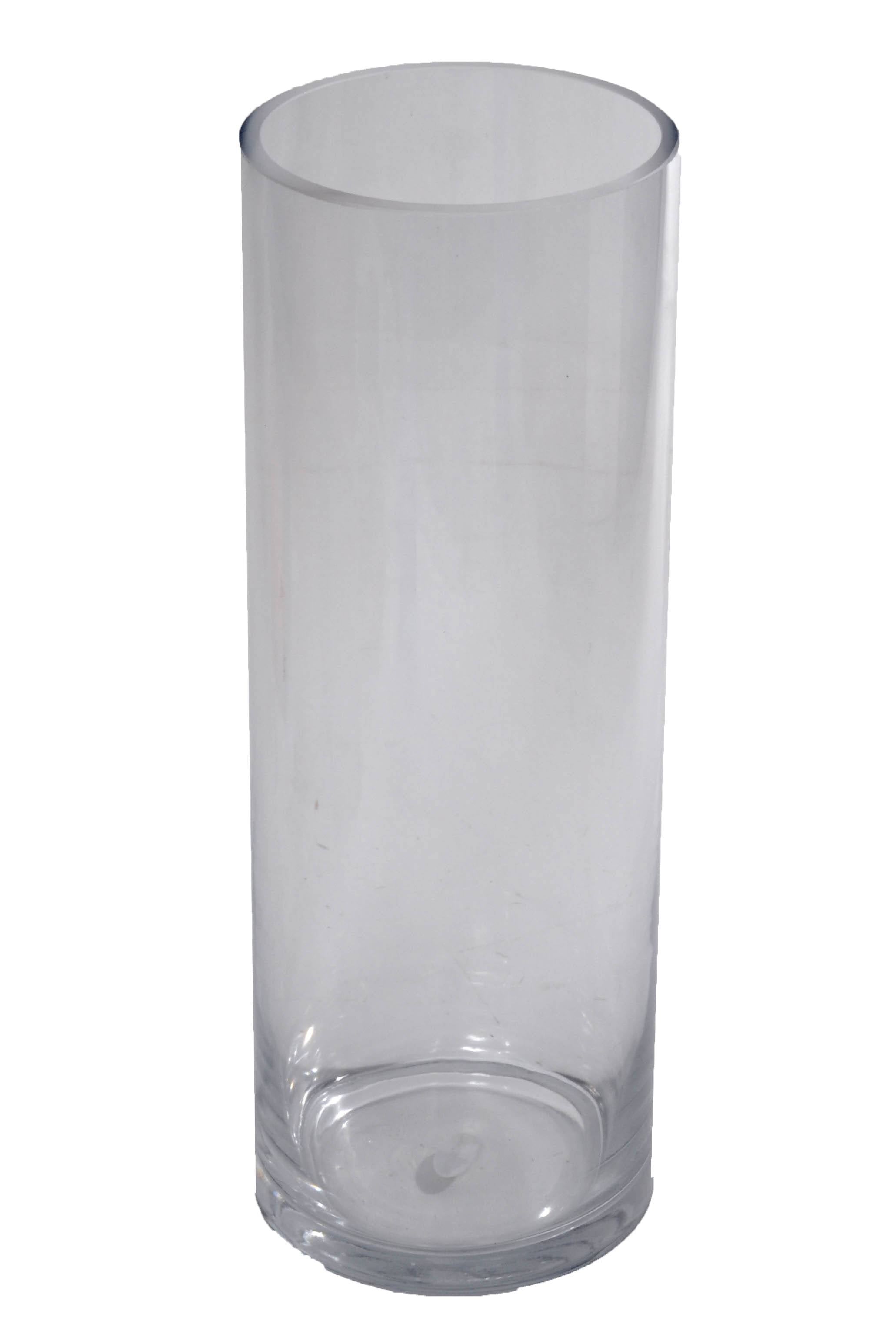 5" X 14" Cylinder Glass Vase Clear
