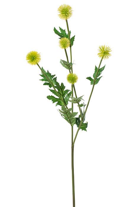 28.5" Globe Thistle Spray Yellow