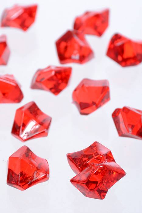 Large Acrylic Cube Red Pkg/1lb