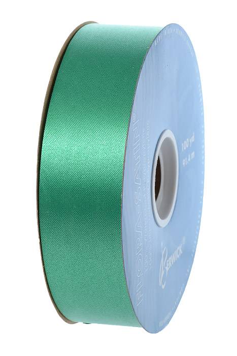 1-7/16 X 100yds Flora-Satin Emerald Green