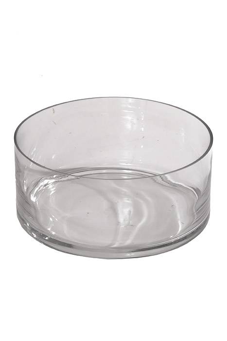 9" X 4" Cylinder Glass Vase Clear