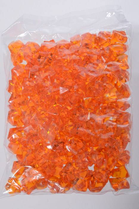 Large Acrylic Cube Orange Pkg/1lb