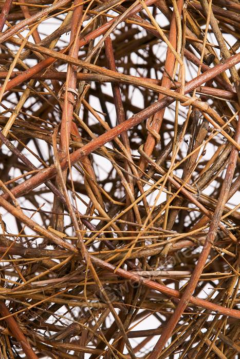 20" Grapevine Ball Natural Brown