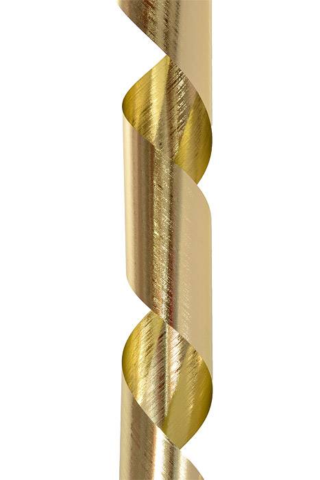 4.25" X 50yds Leaf/Aspidistra Ribbon Gold