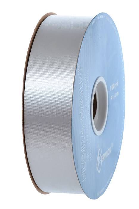 1-7/16 X 100yds Flora-Satin Silver