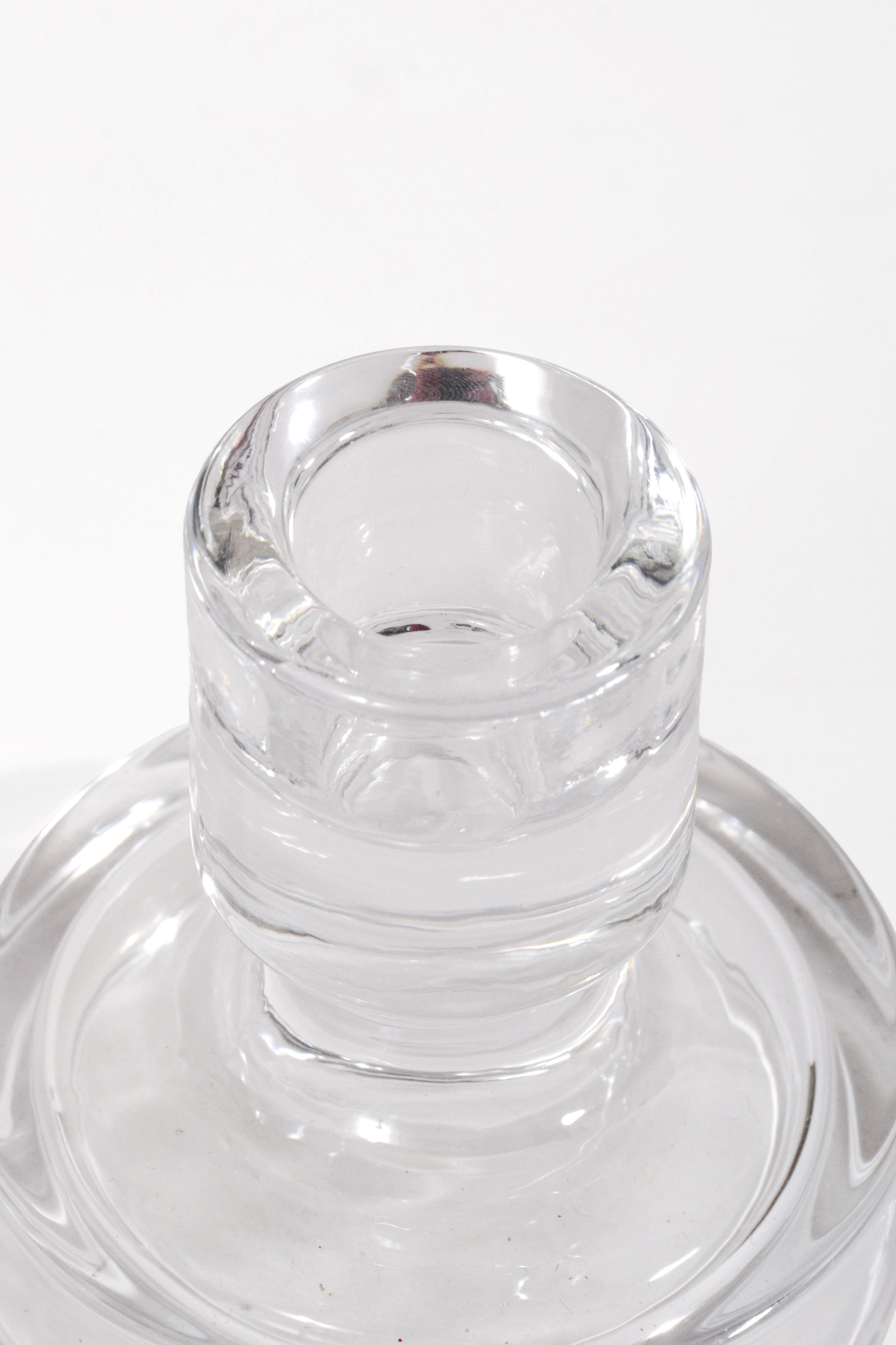 3" Glass Candle Holder Clear