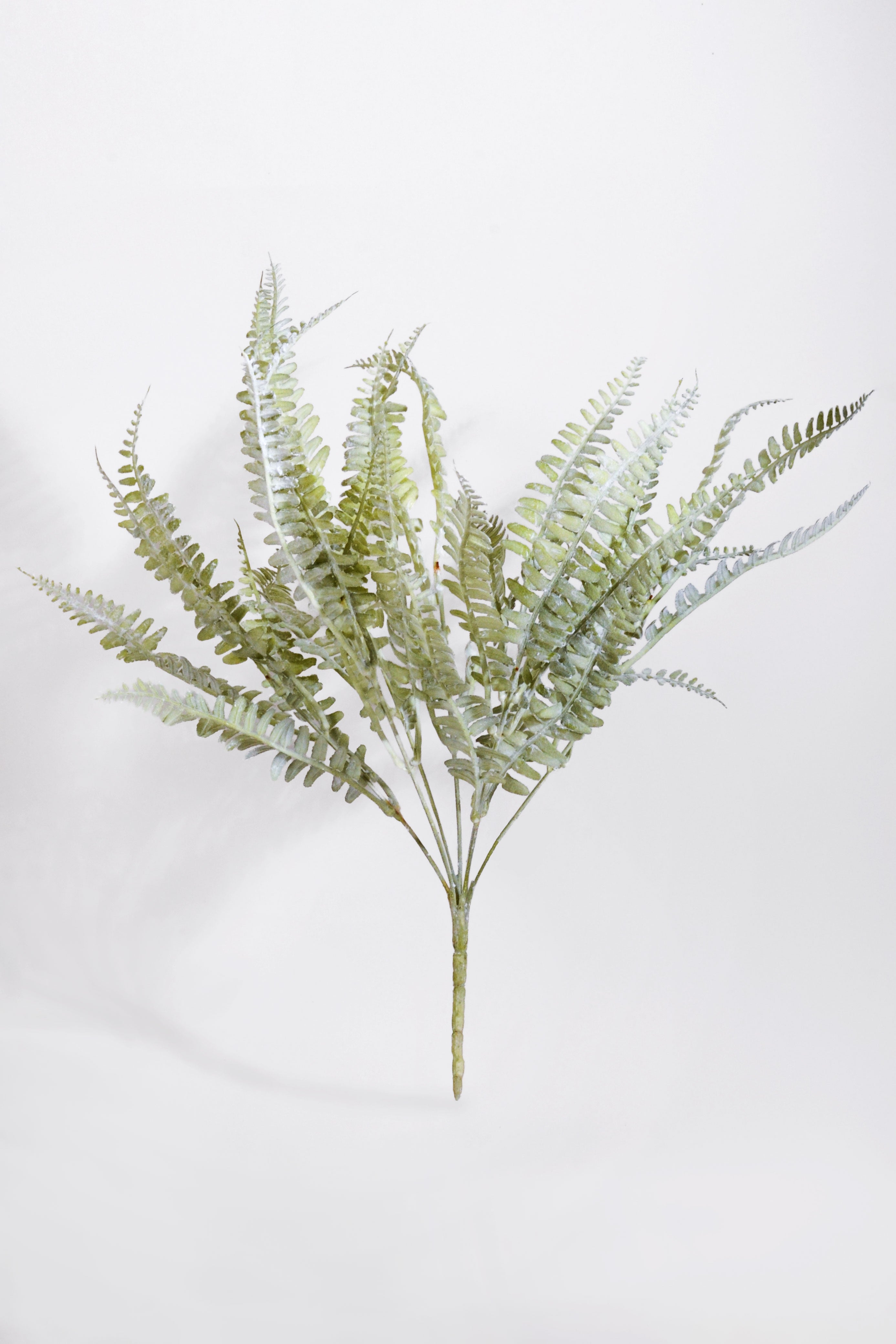 17" Artificial Fern Bush Light Green