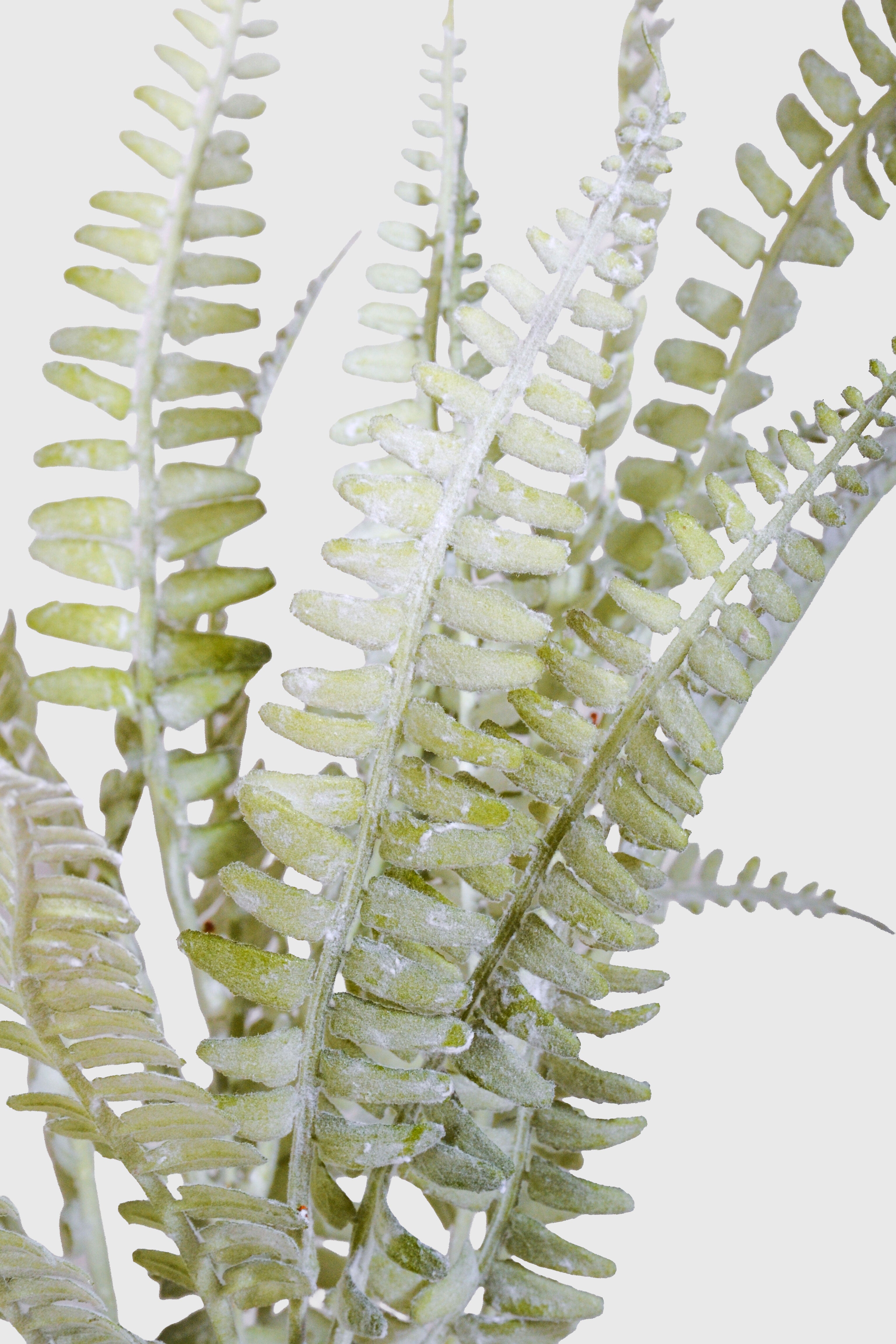 17" Artificial Fern Bush Light Green