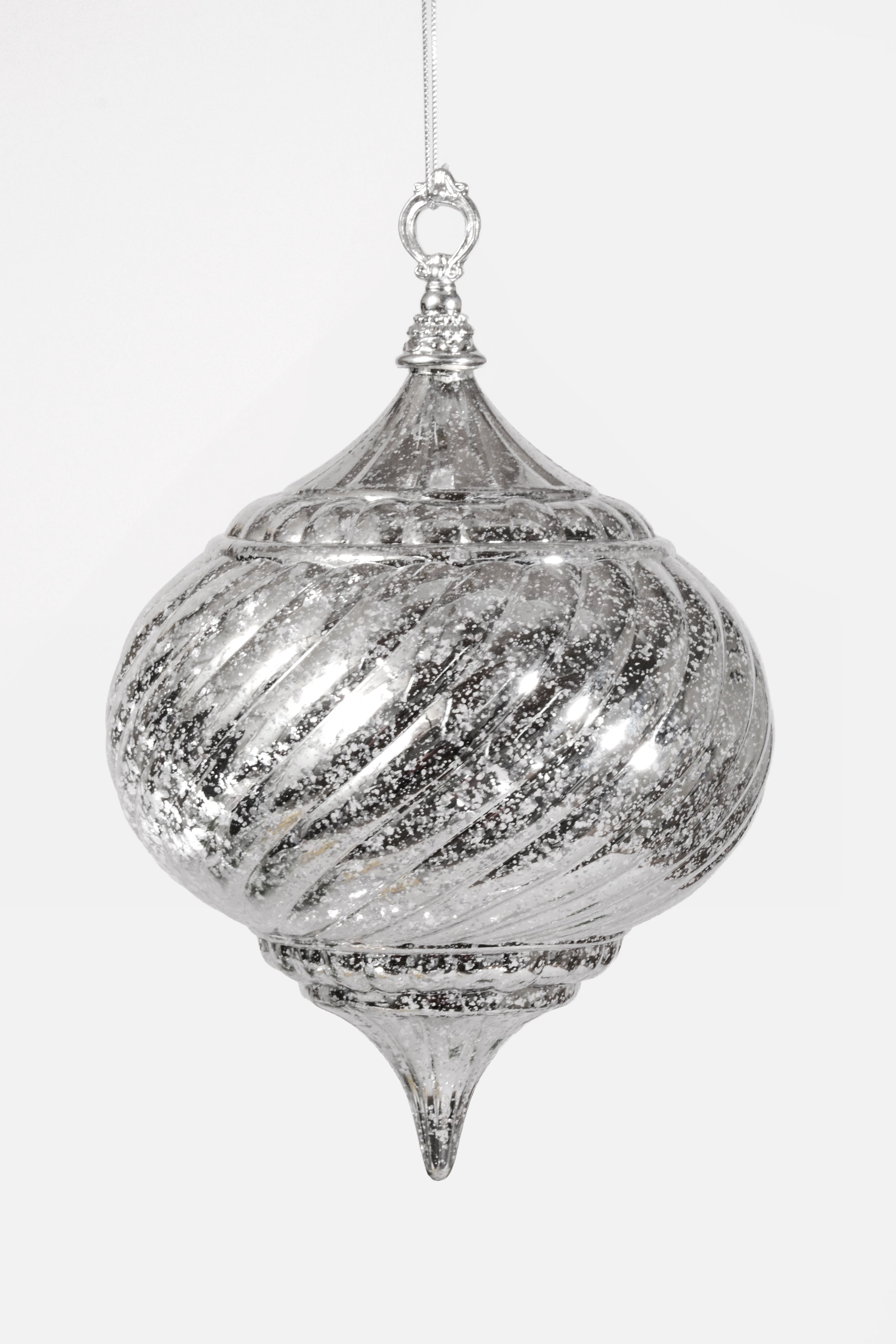 20CM Hanging Onion Ornament Silver