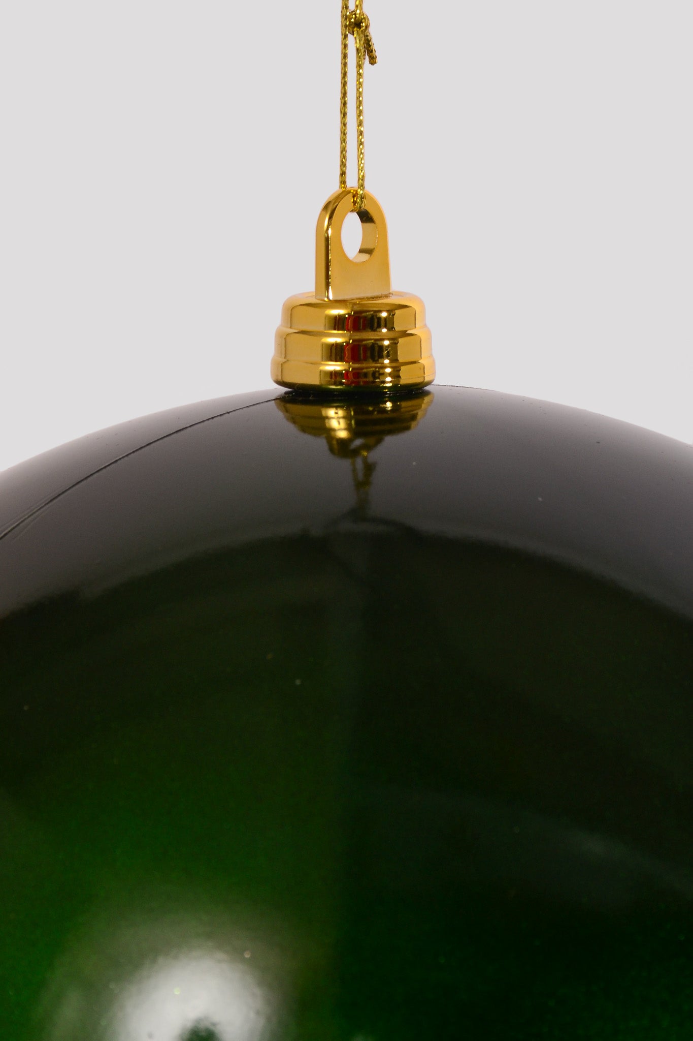 300MM Shiny Ornament Ball Dark Green