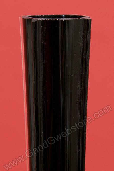 24" Eiffel Tower Glass Vase Black