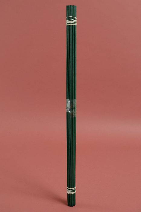24" Plant Wooden Stakes Green Pkg/25