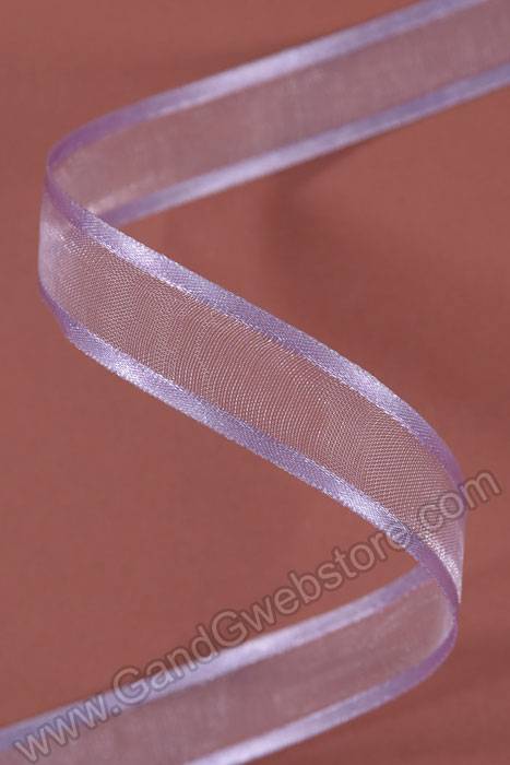 Organza W/satin Edge Ribbon Lavender