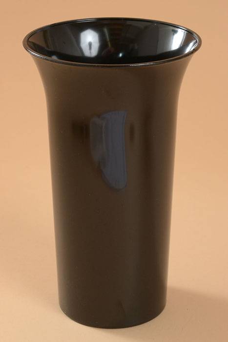 10" X 6" Plastic Vase Black