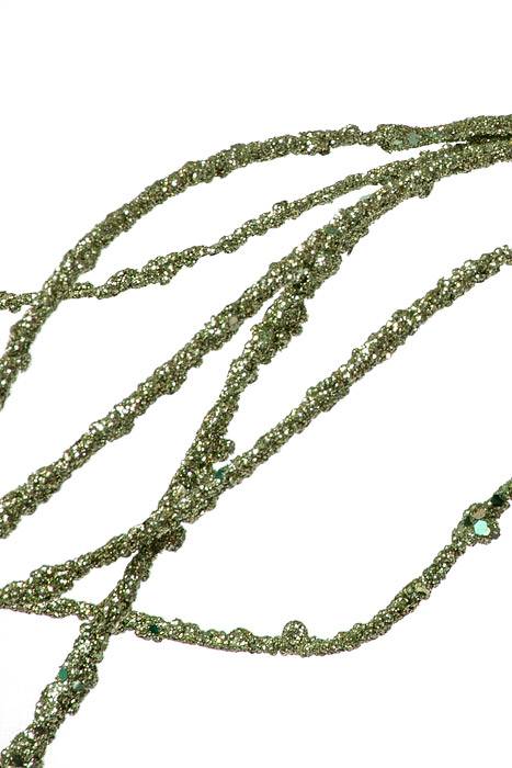 36" Twig Glitter Spray Mint