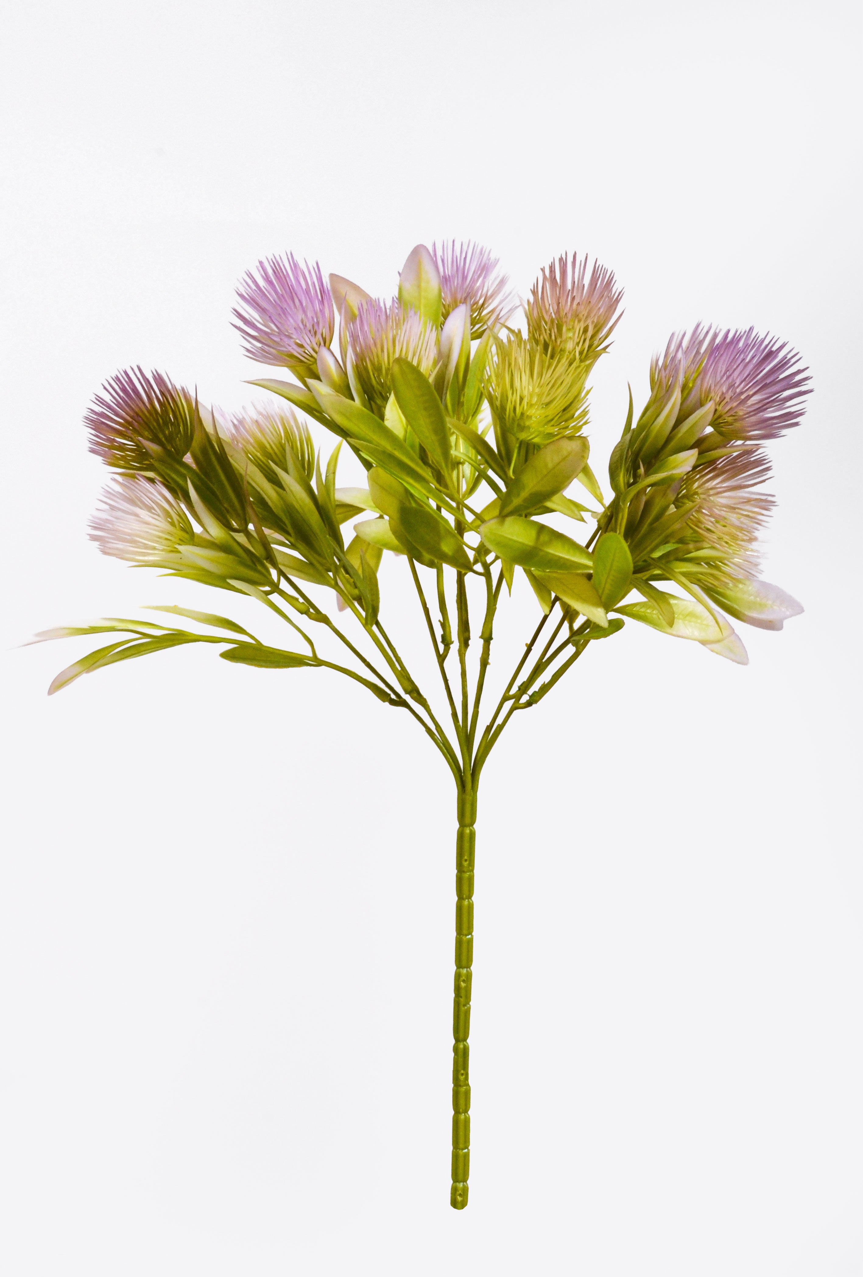 13.75" Artificial Thistle Bush Lavender