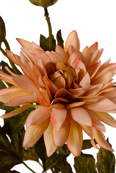 37" Silk Chrysanthemum Spray Peach