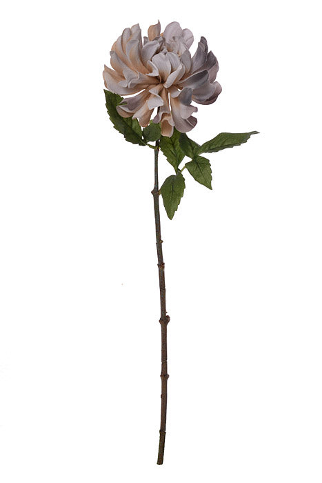 23.25" Silk Dahlia Spray Beige/Gray