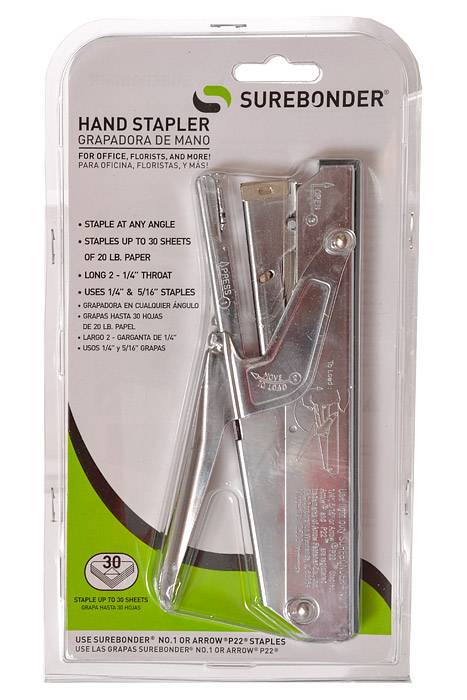 Hand Plier Stapler Silver
