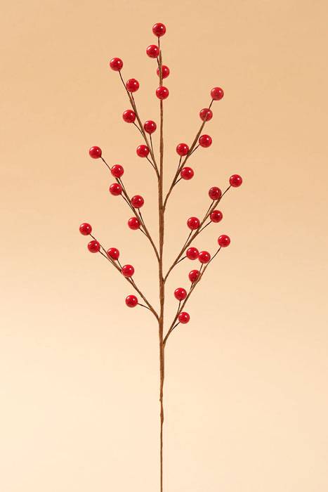 19" Christmas Berry Spray Red Pkg/12